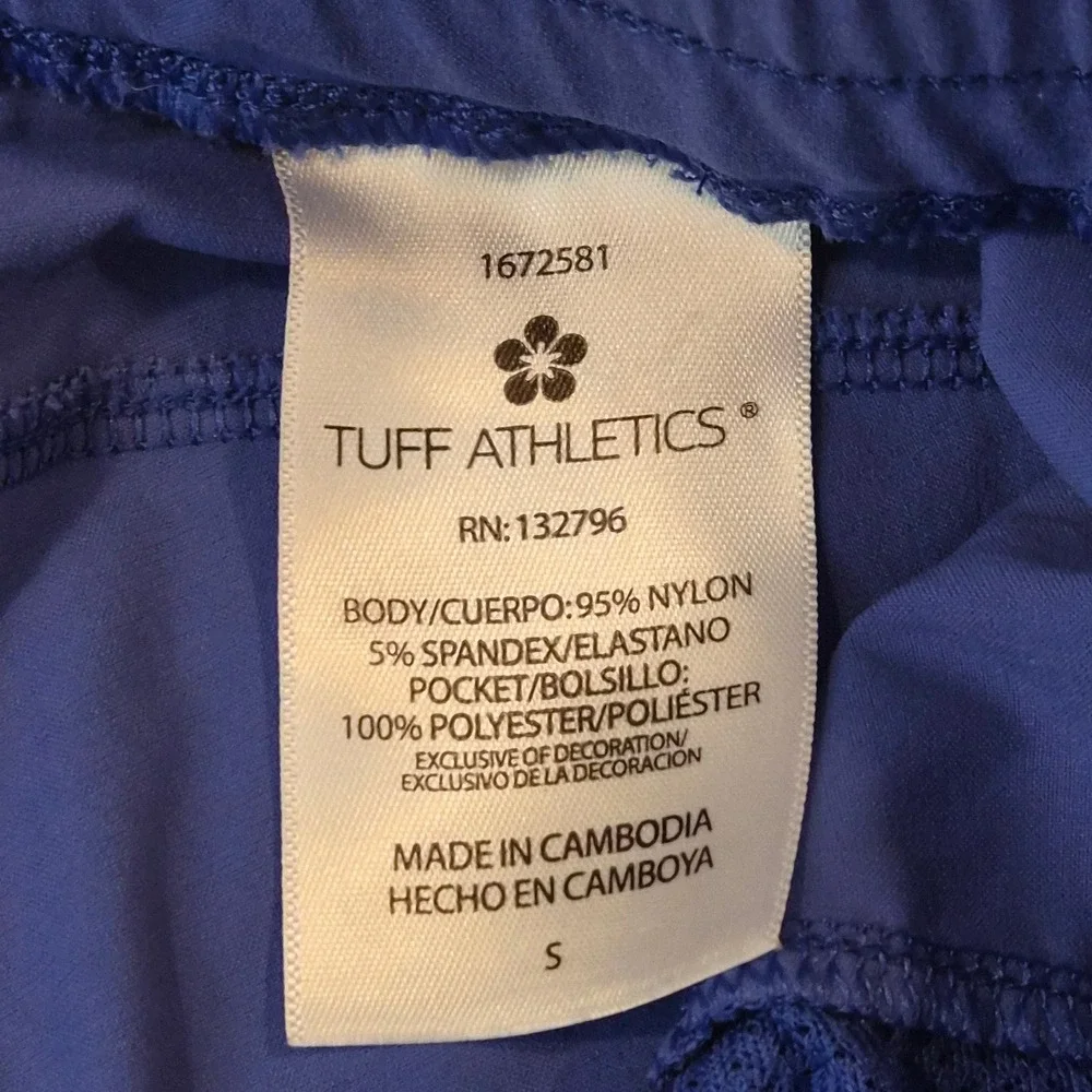 Tuff Athletics Blue Active Shorts Womens Small Drawstring Pockets 1672581